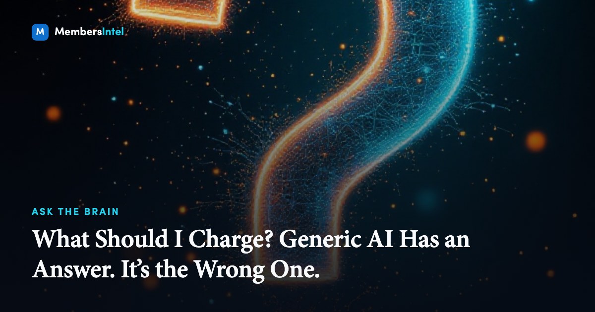 What Should I Charge? Generic AI Has an Answer. It's the Wrong One.