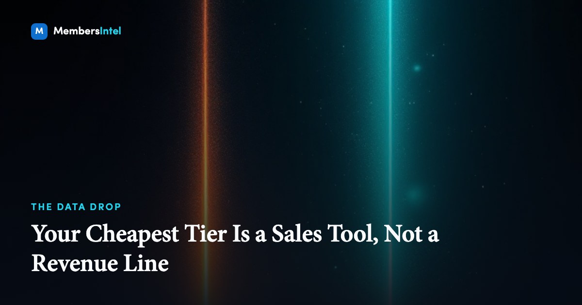 Your Cheapest Tier Is a Sales Tool, Not a Revenue Line
